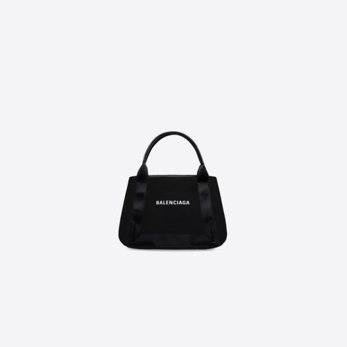  BALENCIAGA巴黎世家 22年春夏 女士 手提包 Womens Navy Small Cabas in Black 3399332HH3N100