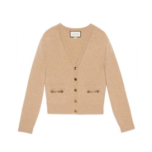  GUCCI古馳 22年秋冬 女士 馬銜扣羊絨開衫 628412 XKBH9 2184