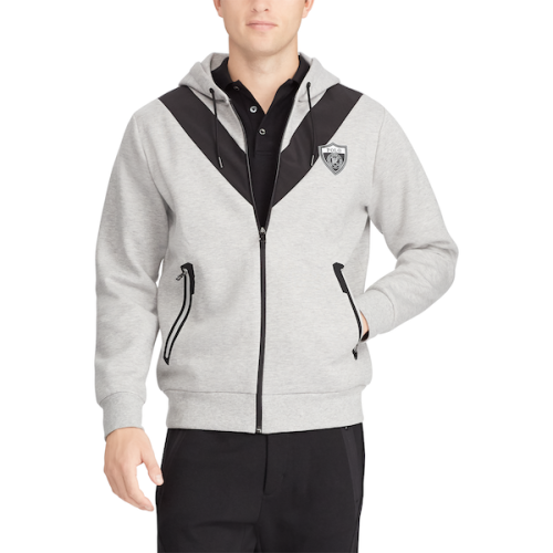 Polo Ralph Lauren/拉夫勞倫馬球 18新款男士印Logo雙面針織面料運動帽衫 435110