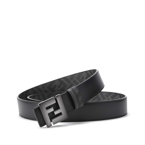 FENDI/芬迪【22春夏新款】男士牛皮/PU雙F搭扣板扣式雙面皮帶腰帶3.5cm 7C0468 AHUU