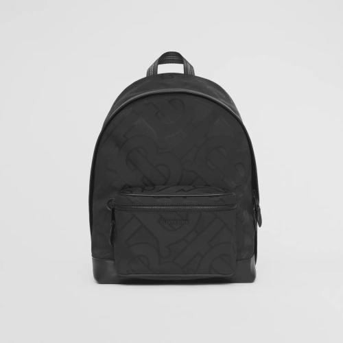  BURBERRY 22年秋冬 男士 專屬標識再生聚酯纖維提花雙肩包 80437061