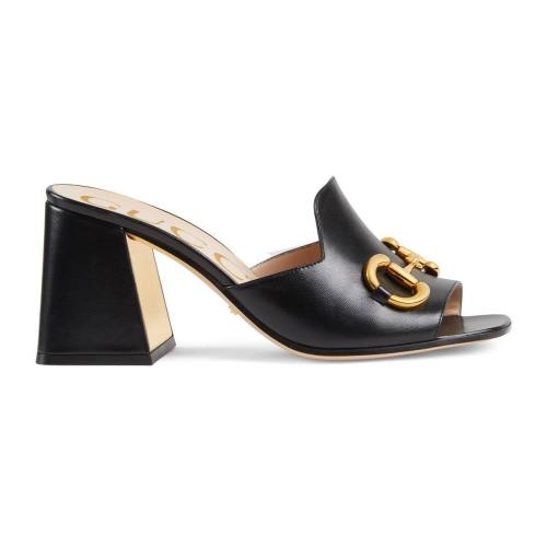  GUCCI古馳 22年秋冬 女士 女士馬銜扣涼鞋 655412 BKO00 1000