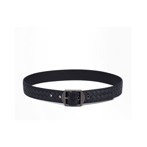 Bottega Veneta/葆蝶家 男士 經(jīng)典時尚 皮革 休閑商務(wù) 針扣式 腰帶 皮帶 482669-V001O-1000