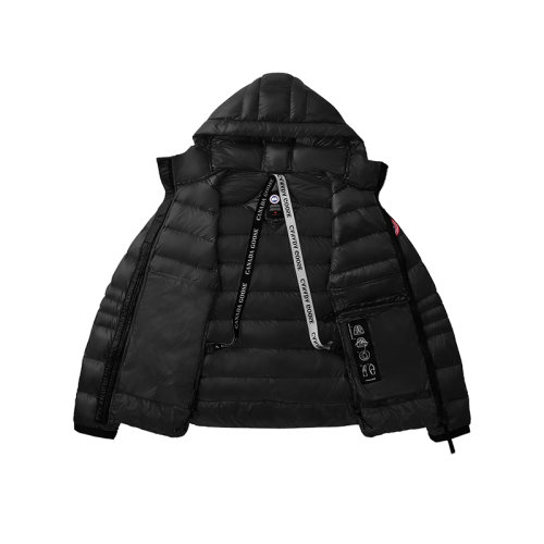 CANADA GOOSE/加拿大鵝 經(jīng)典款 Crofton系列 男士黑色防水面料黑標(biāo)連帽衫羽絨服2207MB-NOIR