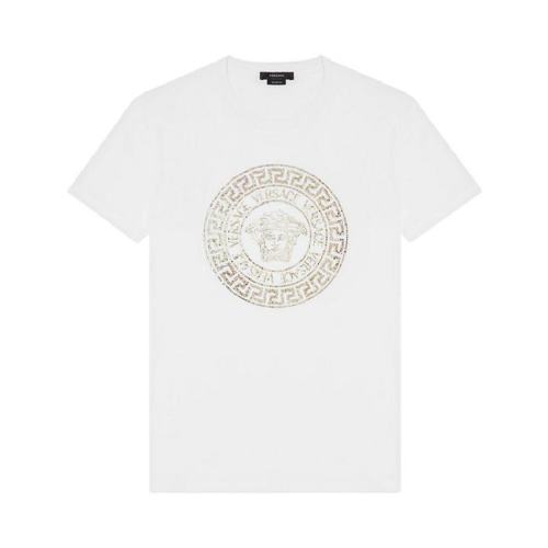  VERSACE/范思哲 男士白色棉質(zhì)短袖T恤 1001619-1A01263-1W000 PLFSX