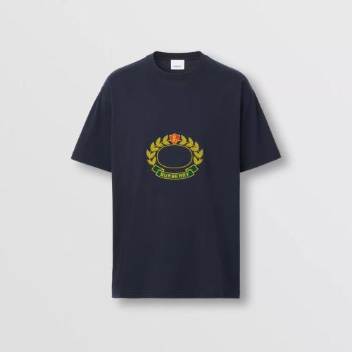  BURBERRY 22年秋冬 男士 橡樹葉徽章棉質(zhì)寬松 T 恤衫 80612921