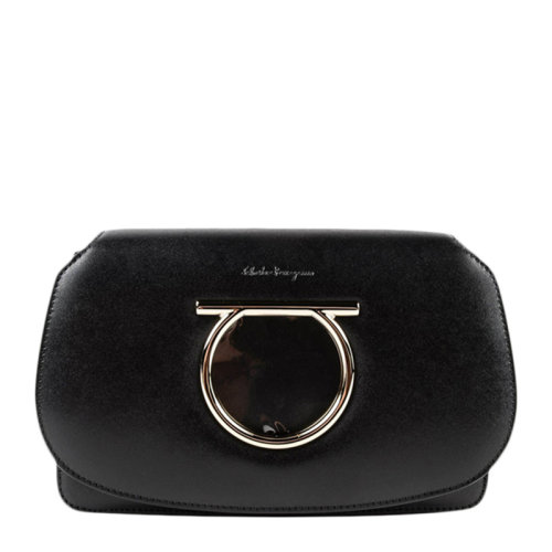 Salvatore Ferragamo/菲拉格慕 女士黑色單肩斜挎包 22-D293-691144