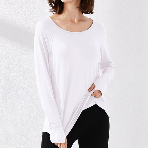 GeleiStory/GeleiStory 彈力速干寬松健身運(yùn)動(dòng)上衣女 跑步顯瘦網(wǎng)紅網(wǎng)孔透氣瑜伽長(zhǎng)袖T恤女裝＞女士襯衫＞女士長(zhǎng)袖襯衫