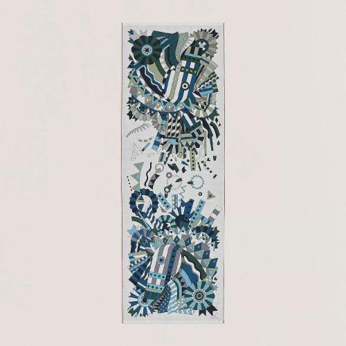  HERMES愛馬仕 22年秋冬 男士 圍巾 Rectangle Cheval de Fete H693909T 20