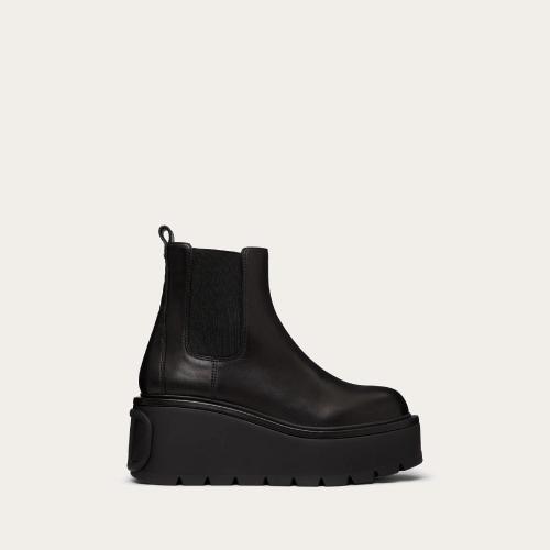  VALENTINO華倫天奴 22年秋冬 女士 短靴 Bottines Uniqueform en veau. Talon : 85 mm XW2S0AP 預(yù)定商品1-3周發(fā)貨