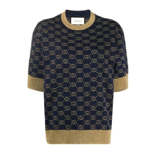  GUCCI/古馳 女士金色羊毛針織衫/毛衫 605920 XKAHT 4597 PLFSX