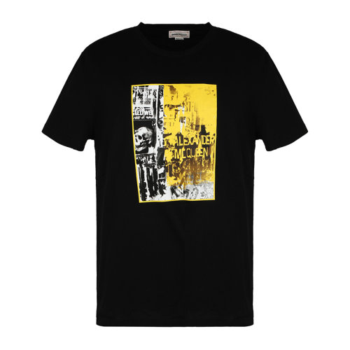 Alexander McQueen/亞歷山大麥昆男士短袖T恤649877QQZ57