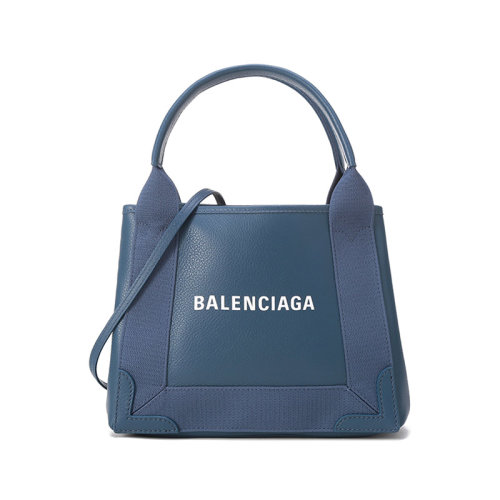 Balenciaga/巴黎世家【22春夏新款】女士牛皮/織物Navy Cabas手提單肩斜挎包子母包 390346 D6WXN