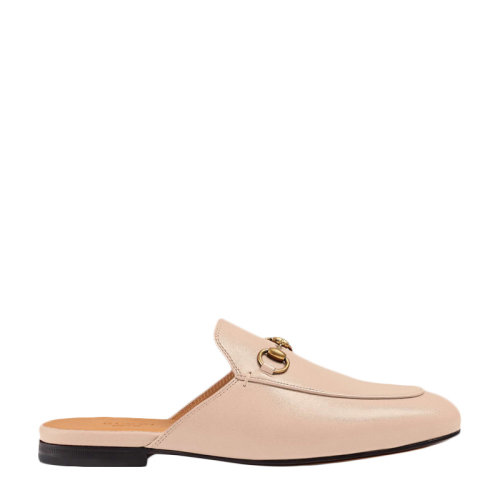 GUCCI/古馳 Princetown系列 女士牛皮馬銜扣樂福鞋平跟鞋涼拖涼鞋女鞋  多色可選