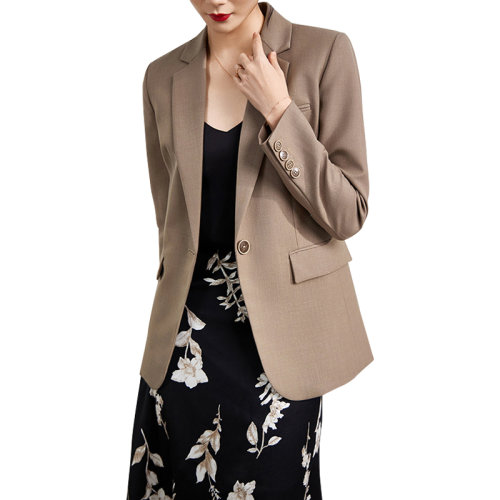 GeleiStory/GeleiStory 西裝外套女2022秋冬新款廓形修身長袖小西服職場休閑上衣  女士西服