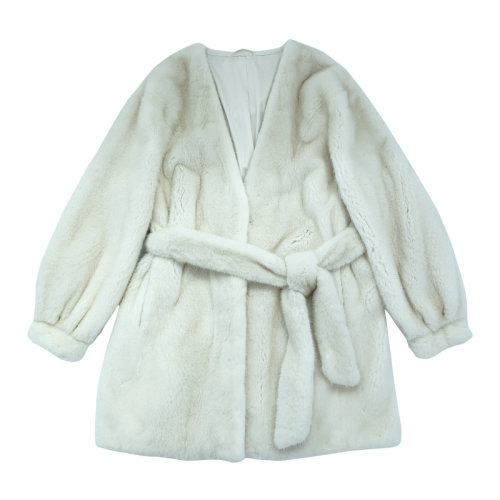 GeleiStory/GeleiStory天鵝絨整貂皮中長款水貂皮皮草大衣女士外套＞女士皮草