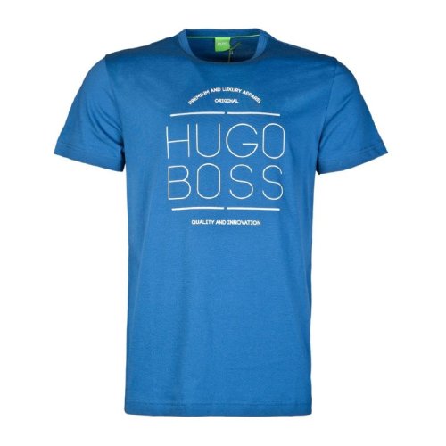 HUGO BOSS/雨果波士  男裝 服飾 金色棉質(zhì)時(shí)尚百搭圓領(lǐng)男士短袖T恤