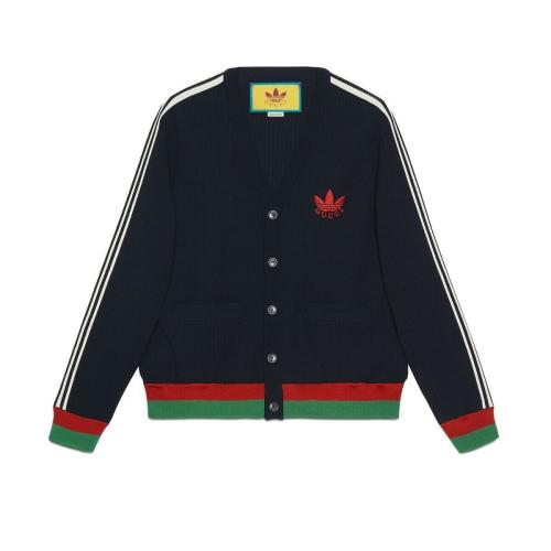  GUCCI古馳 22年秋冬 男士 adidas x Gucci聯(lián)名系列開衫 700485 XKCDS 4330