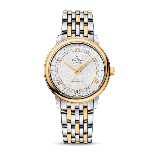 OMEGA/歐米茄 碟飛系列 典雅 同軸腕表 精鋼 18K金 鉆石刻度 自動機(jī)械 女士腕表 424.20.33.20.52.001