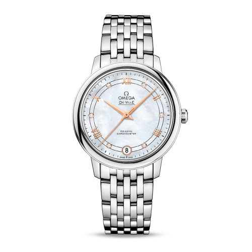 OMEGA/歐米茄 碟飛系列 典雅 同軸腕表 精鋼 鉆石刻度 自動機(jī)械 女士腕表 424.10.33.20.55.002