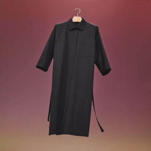  HERMES愛(ài)馬仕 22年秋冬 女士 連體衣 Robe Inspiration Chemise H2H0543DB0238