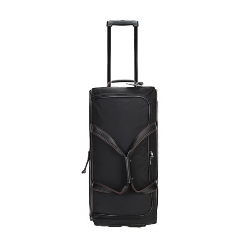 Longchamp/瓏驤 Boxford系列中號滾輪式旅行袋織物/配皮拉桿箱行李箱 1445 080