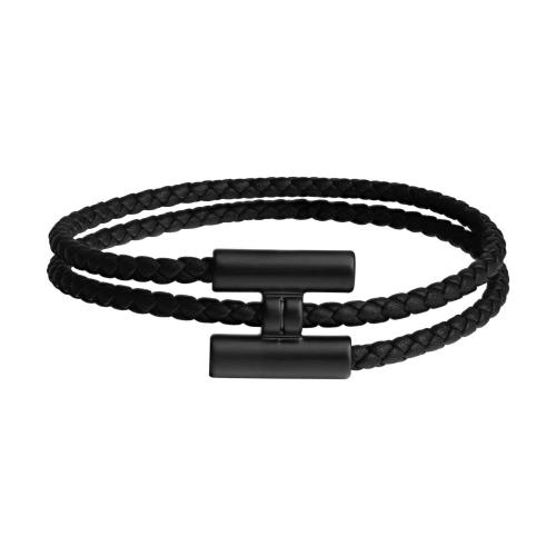  HERMES愛馬仕 22年秋冬 男士 手鏈 Bracelet Tournis Tresse H077300FI89T3 預(yù)定商品2-6周發(fā)貨
