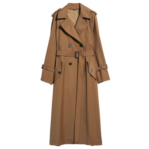 MaxMara/麥絲瑪拉 22年秋冬新款 BARNI系列 女士駝色系羊毛混紡防水風(fēng)衣5026012906002