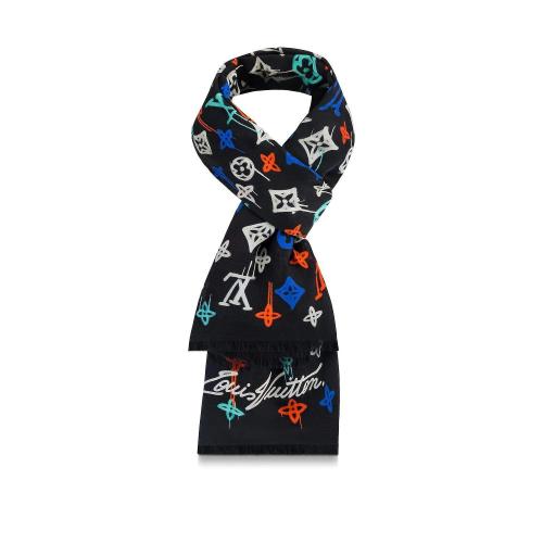  LV路易威登 22年秋冬 男士 圍巾 éTOLE GRAFFITI M78000