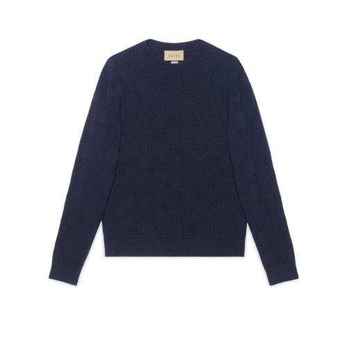  GUCCI古馳 22年秋冬 男士 GG羊毛提花衛(wèi)衣 692866 XKCCJ 4912