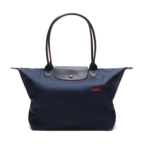 Longchamp/瓏驤 女士LEPLIAGE系列織物大號長柄可折疊手提單肩包1899 619