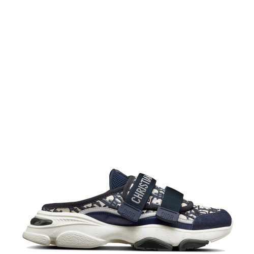 DIOR/迪奧 22年早春新款 D-WANDER系列 女士深藍色科技面料老花印花運動鞋KCK346OBY_S56B