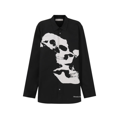 Alexander McQueen/亞歷山大麥昆【22春夏新款】男士棉質(zhì)長袖襯衫 682294 QSO49
