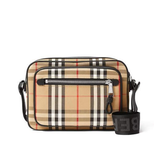 BURBERRY/博柏利  Vintage系列 男士復(fù)古條紋皮革手提單肩斜挎包80101521