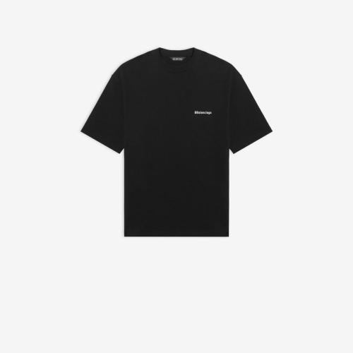  BALENCIAGA巴黎世家 22年春夏 男士 短袖T恤 BB Corp 中等剪裁T恤 612966TJV871070 預定商品1-3周發(fā)貨