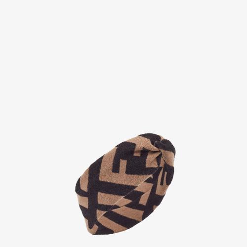  FENDI芬迪 22年秋冬 女士 發(fā)帶 FF經(jīng)典圖案發(fā)帶 FXT010A2OJF0QB8