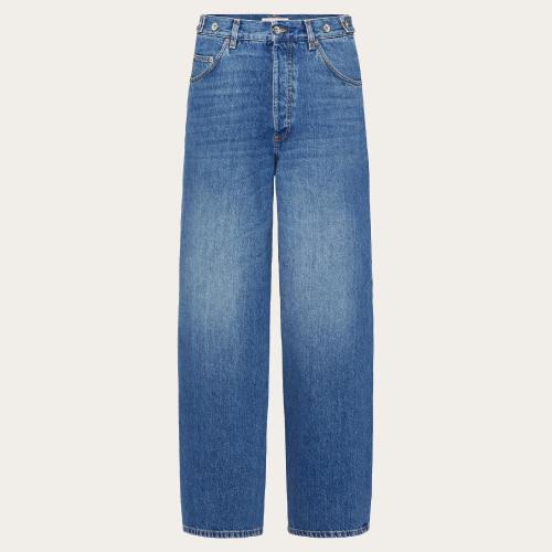  VALENTINO華倫天奴 22年秋冬 男士 牛仔褲 PANTALON CARGO EN DENIM IMPRIMé VALENTINO ARCHI