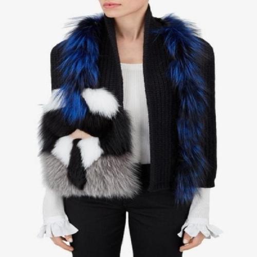 FENDI/芬迪 女士藍(lán)色時(shí)尚休閑圍巾 FVG511 5EN F06AW