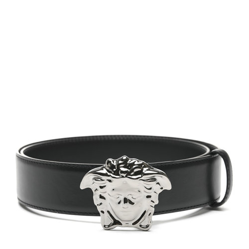 VERSACE/范思哲美杜莎金屬帶頭牛皮革男士皮帶腰帶1001340DVTP1