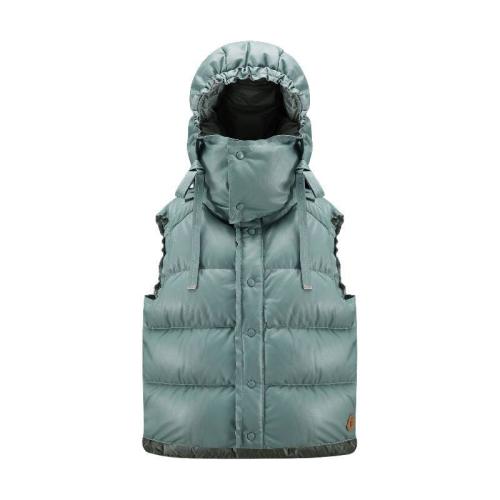  MONCLER蒙可蒙克萊 22年秋冬 女士 馬甲 Nouri Leather Down Gilet H20941A00013MV00781D
