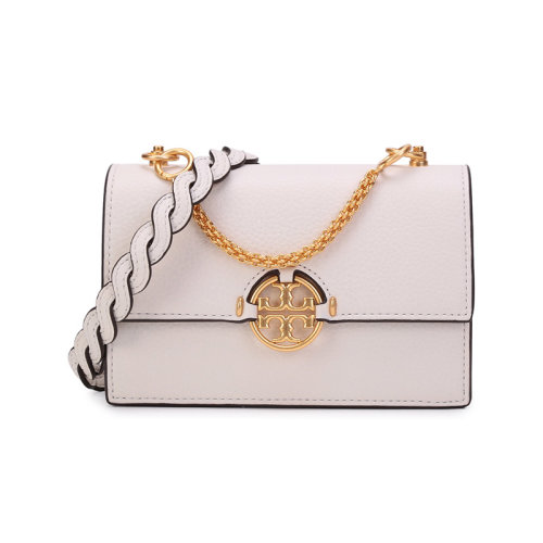 Tory Burch/湯麗柏琦【22春夏新款】女士MILLER系列皮革雙T LOGO單肩斜挎包迷你款 82693