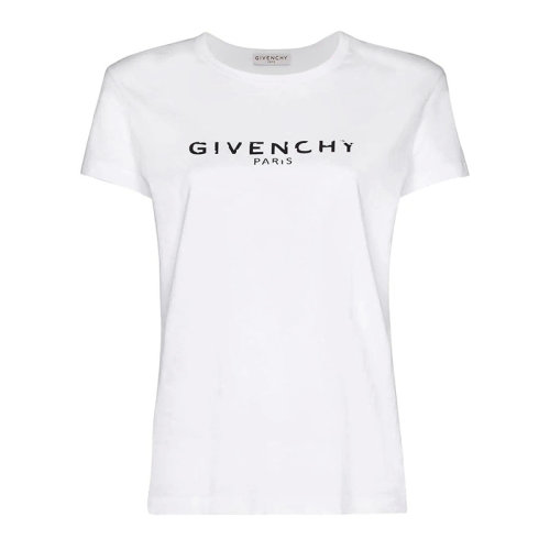 Givenchy 紀(jì)梵希女裝 服飾 棉質(zhì)logo印花短袖修身 女士短袖T恤