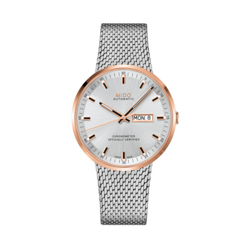  mido/美度  指揮官系列自動機械男士PVD鍍玫瑰金不銹鋼腕表42.00毫米 M031.631.21.031.00