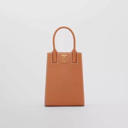  BURBERRY 22年秋冬 女士 粒紋皮革迷你 Frances 托特包 80627021