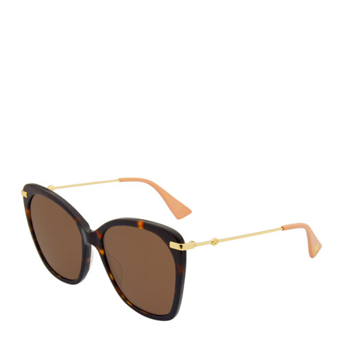 GUCCI/古馳 太陽鏡 墨鏡 復(fù)古 精致 氣質(zhì) 蝶形 女款 大框 舒適 經(jīng)典 GG0510S 56mm GUCCI(古馳）