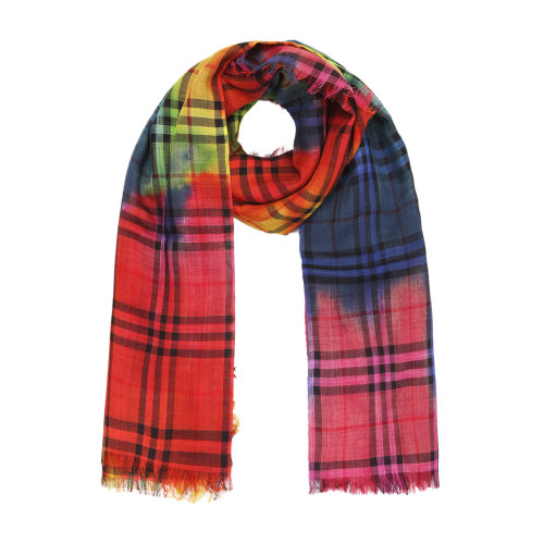 格紋系列 BURBERRY/博柏利 格紋 羊毛混紡 大號(hào)方巾圍巾