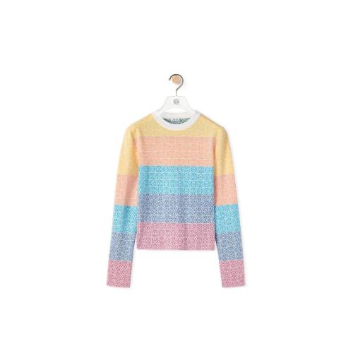  LOEWE羅意威 22年秋冬 女士 針織衫 Anagram jacquard sweater in wool S359Y14KAO-9625