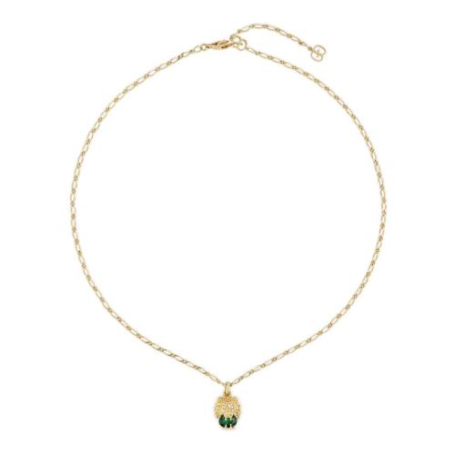  GUCCI古馳 22年秋冬 女士 黃金獅頭項(xiàng)鏈 606641 J4586 8067