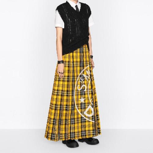  DIOR迪奧 22年秋冬 女士 半身裙 Jupe longue plissee 241J34A3949_X2830