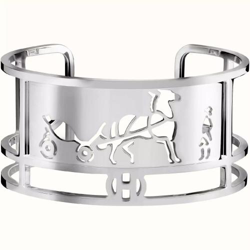  HERMES愛馬仕 22年秋冬 女士 手鐲 Bracelet Caleche， petit modele H119461B 00LG